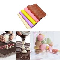Wholesale Baking Pastry Tools Holes Round Silicone Non stick Mats Macaron Mat Pad Chocolate Cake Mold For Microwave Oven