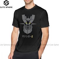 Wholesale Mazinger T Shirt Mazinger Z Dark T Shirt Short Sleeve Printed Tee Shirt Man Fashion x Fun Percent Cotton Tshirt