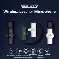 Wholesale Wireless Lavalier Microphone Portable Audio Video Recording Mini Mic for IPhone Android Type C Live Broadcast Gaming Phone Microfonoe