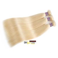 Wholesale Ishow Blonde Color Bundles Wefts Malaysian Straight Brazilian Peruvian Human Hair Extension inch To inch Hair Weave for Women All