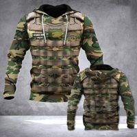 Wholesale Men s Hoodies Sweatshirts SPANISH ARMY Soldier Uniform D Printed Hoodie Man Female Zipper Pullover Sweatshirt Hooded Jersey Streetwear Tr