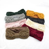 Wholesale Winter Womens Knitted Hat Wool Beanie Fuzzy Fleece Lined Thick Knitted Headband Headwrap Earwarmer warm caps