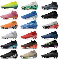 Wholesale 2021 Mens Cleats Cheapest Soccer Shoes Mercurial Superfly Elite SE FG Neymar Ronaldo ACC Mens Football Boots Scarpe Da Calcio