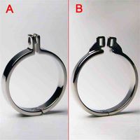 Wholesale NXY Cockrings Stainless Steel Cock Rings Penis Male Metal Cockring Chastity Belt Bondage Gear for Men Device Accessories Sex