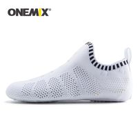 Wholesale ONEMIX New Men Women Indoor Shoes Quick Dry Mesh Environmentally Women Casual Yoga Shoes Slippers Breathable Socks Light Shoes