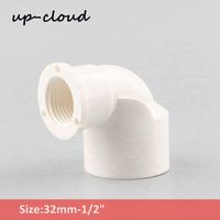 Wholesale Watering Equipments PVC mm To quot Female Thread Elbow Connector Plumbing Accessory Water Pipe Adapter Aquarium Fish Tank Joint