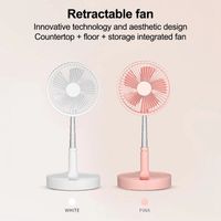 Wholesale Smart fan Portable Air Coolers Desktop USB charging outdoor mini electric office mute telescopic folding lifting small