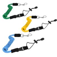 Wholesale Elastic cm Kayak Canoe Paddle Leash Safety Boat Fishing Rod Pole Coiled Lanyard Cord Tie Rope Rowing Accessories Rafts Inflatable Boats