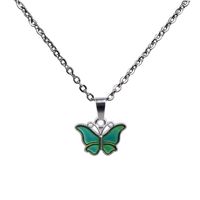 Wholesale Factory Design Colors Change Mood Butterfly Pendant Necklace for