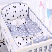 Wholesale Bedding Sets Baby Crib Set Toddler Bumper Soft Bed Mattress Cover Elastic Sheet Cartoon Born Room Decoration