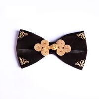 Wholesale High Quality Designers Brand Fashion Bow Ties for Men Chinese Style Velvet Metal Bowknot Cravat Luxury Wedding Bowties