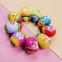 Wholesale 9pcs bag Easter Egg Pu Slow Rebound Squishy Decompression Toy Cartoon Buuy Rainbow Silicone Squishies Stress Reliever Party Decor Eggs Gifts GT18IB7