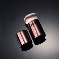Wholesale Retractable Kabuki Makeup Brush Dense Synthetic Hair Short Travel Sized Foundation Powder Contour Beauty Cosmetics Tools