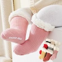 Wholesale Socks Xmas Baby Clothes Winter Thick Lamb Wool Kids Knee High Toddler Boys And Girls Long Children Floor Warm