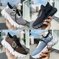 Wholesale Designer Shoes Platform Sneakers Loafers Rubber Black Chunky Round Head Sneaker Thick Bottom Super light Shoe size