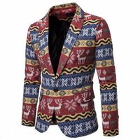 Wholesale Christmas Stylish Men Wedding Suit Prom Tuxedo Slim Fit Formal Blazer Jacket Casual One Button Blazer XMAS PARTY NOVELTY SUITS X0615
