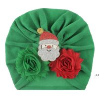 Wholesale Christmas Children Hat Cotton Cloth Baby Cap kids Knot Turban Toddler Soft Head Wrap India style infants Knot Headbands Photography LLD11136
