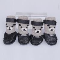 Wholesale Pet Boots Socks S M L Size Dog Waterproof Rain Shoes Non slip Rubber Puppy Shoes Pieces Set in stock DHL