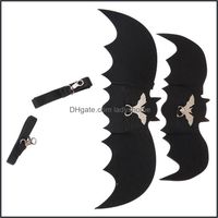 Wholesale Cat Costumes Supplies Pet Home Garden Halloween Clothes Black Bat Wings With Dog Leash For Cosplay Party Festival Dress Up Supply Decorati
