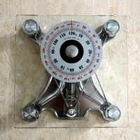 Wholesale New Mechanical Weight Household Spring Home Balance Luxury Scales Floor Metal Tempered Glass Hotel Gym kg
