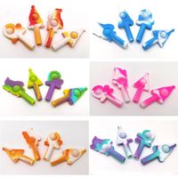 Wholesale 4Pcs Pen Cap Fidget Toys Push Bubble Reliver Stress Soft Squishy Anti Stress Toy for children Christmas Birthday Gifts