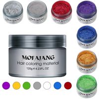 pomade for women 2022 - Color Hair Wax Styling Pomade Silver Grandma Grey Disposable Natural Strong Gel Cream Dye for Women Men 120g
