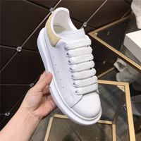 Wholesale Luxury Genuine Leather little white women s autumn versatile super fiber breathable thick bottom increased sponge cake color Casual Trainers Sneakers