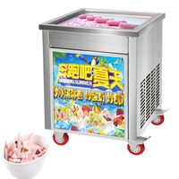 Wholesale Fried Ice Machine Thick Cut Fried Yogurt Machine Commercial Control Ice Cream Roll Machine Fried Smoothie CE