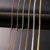 Wholesale Standard Chain L Stainless Steel Link In Silver Rose Gold Color Snake Chains Necklace For Men Thin Jewelry quot