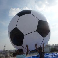 Wholesale Big inflatable PVC soccer ground balloon Floating football basketball sports Rugby Baseball advertising Helium Ball for Events