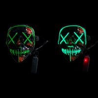 Wholesale Halloween V word Revenge Luminous Mask Dance Party Street Cold Light Performance Atmosphere Bar Night Show