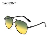 Wholesale Aviation Day Night Vision HD Sunglasses Men Women Driving Sun Glasses Alloy Frame Outdoor Eyeglasses