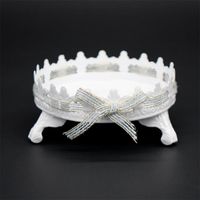 Wholesale Other Bakeware Candy Wedding Party Vintage Single Layer Living Room Fruit Plate Decorative Cupcake Iron Dessert Display Kitchen Cake Stand H