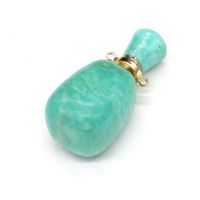 Wholesale Charms Natural Stone Necklace Perfume Bottle Pendant DIY Jewelry Fashion Exquisite Small For