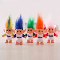 Wholesale Ugly baby dressed giant model post s nostalgic cm high color random hair sweater doll