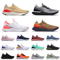 Wholesale Top Quality Running Shoes Mens Women Club Gold Cookies And Cream Bright Orange EPIC React FLY KNIT V1 V2 Trainers Sneakers