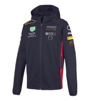 Wholesale 2021F1 Formula One racing hooded zipper sweatshirt Large size can be customized to customize the same Formula clothing