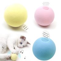 Wholesale Cat Toys Gravity Balls Smart Touch Sounding Toy Interactive Pet Toys Squeak Toys Ball Colors with box gift