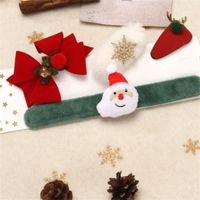 Wholesale WJH1147 Father Frost Figure Under Christmas Tree Clap Ring Gift Kits Bracelet Decoration Santa Claus Doll Snowman