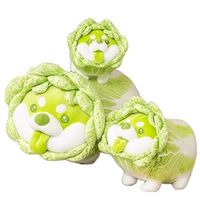 Wholesale Cute Vegetable Fairy Plush Toys Japanese Cabbage Dog Fluffy Soft Shiba Inu Pillow Stuffed Animals Doll for Kids Baby Girls Gifts