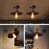 Wholesale Pendant Light Lampshade Lamp shade cover Bulb Guard Clamp Antirust Round Bar Coffee Wall Lamp lampshade Home Decoration