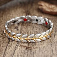 Wholesale Magnetic Slimming Function Bracelet Female Chain Gold Stainless Steel Healthy Energy Healing