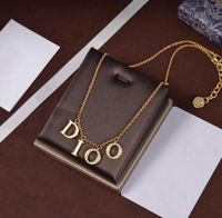 Wholesale New Fashion letter gold chain necklace bracelet for mens and women lady Party lovers gift jewelry With BOX