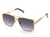 Wholesale Top men glasses THE DAWM design sunglasses square K gold hollow frame high end top quality outdoor uv400 eyewear