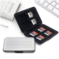 Wholesale Aluminum Memory Card Case Slot For Micro SD SD SDHC SDXC Cards Storage Holder New Card Cases