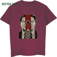 Wholesale Fashion All match Men s T shirts Twin Peaks Cotton Casual Funny Short Sleeve O neck Tees Shirt Cool Simple and Comfortable Tops