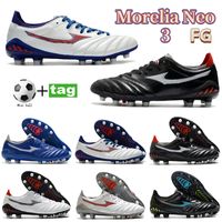 Wholesale Mens Morelia Neo pro FG soccer cleats shoes white black grey deep blue red multi fashion men sneakers football trainers