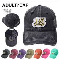 Wholesale Embroidered Baseball Hat Beach Crazy Letters Outdoor Sports Sun Caps Colors Trucker Cap Party Favor DD179