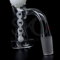 Wholesale DHL Smoke Dab All In One Frosted Joint Seamless welding Beveled Edge Quartz Banger Full Weld Nail For Rigs Pipes Bong