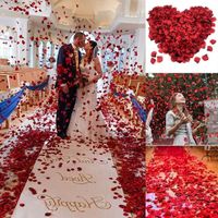 Wholesale Decorative Flowers Wreaths Natural Rose Petals Fragrance Dried Real Red Flower Wedding Party Table Confetti Decoration Biodegradable